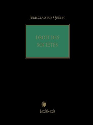 cover image of JCQ &#8212; Droit des sociétés